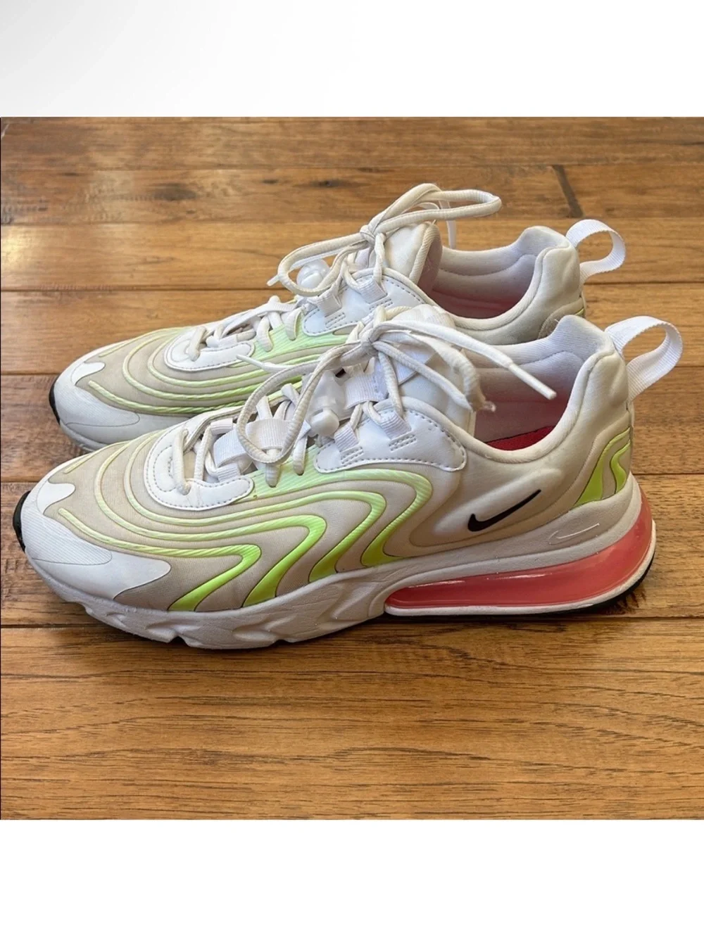 Nike Air Max 270 React ENG Watermelon Running Shoes Sneakers Womens Size 10.5